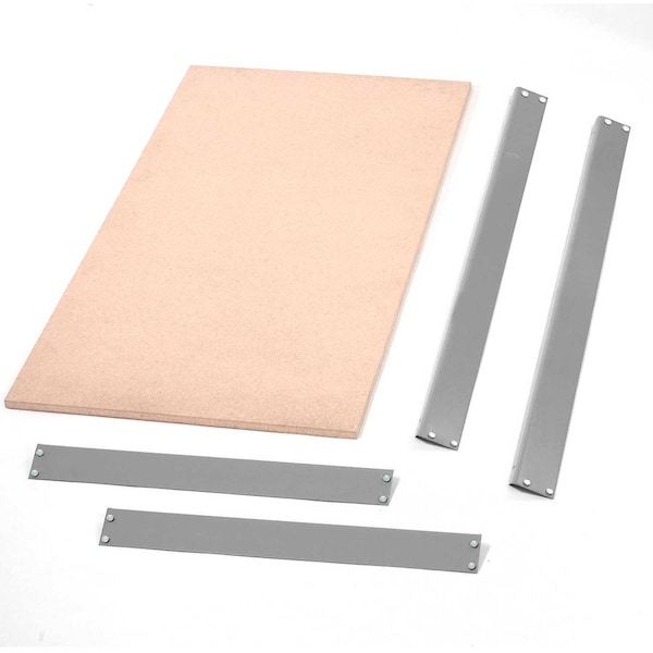 Global Industrial Boltless Shelf, 48 in W, 18 D, Gray B2297612 - main